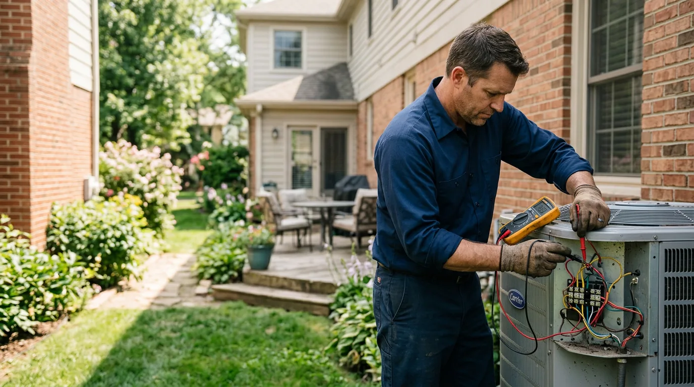 HVAC technician working near Sharon Springs, NY
